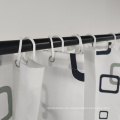 Amazon Luxury Custom Design Polyester Imploy Shower Cortina de ducha